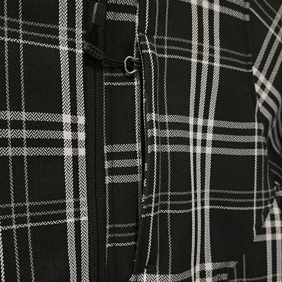 Spyder black & white plaid jacket - Picture 3 of 12
